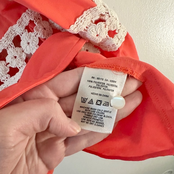 Anthropologie Coral Crochet Tank - Picture 4 of 6